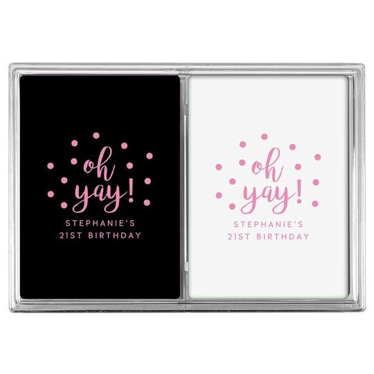 Confetti Dots Oh Yay! Double Deck Playing Cards